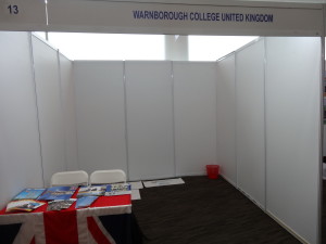 Blank canvas: setting up the Warnborough stand